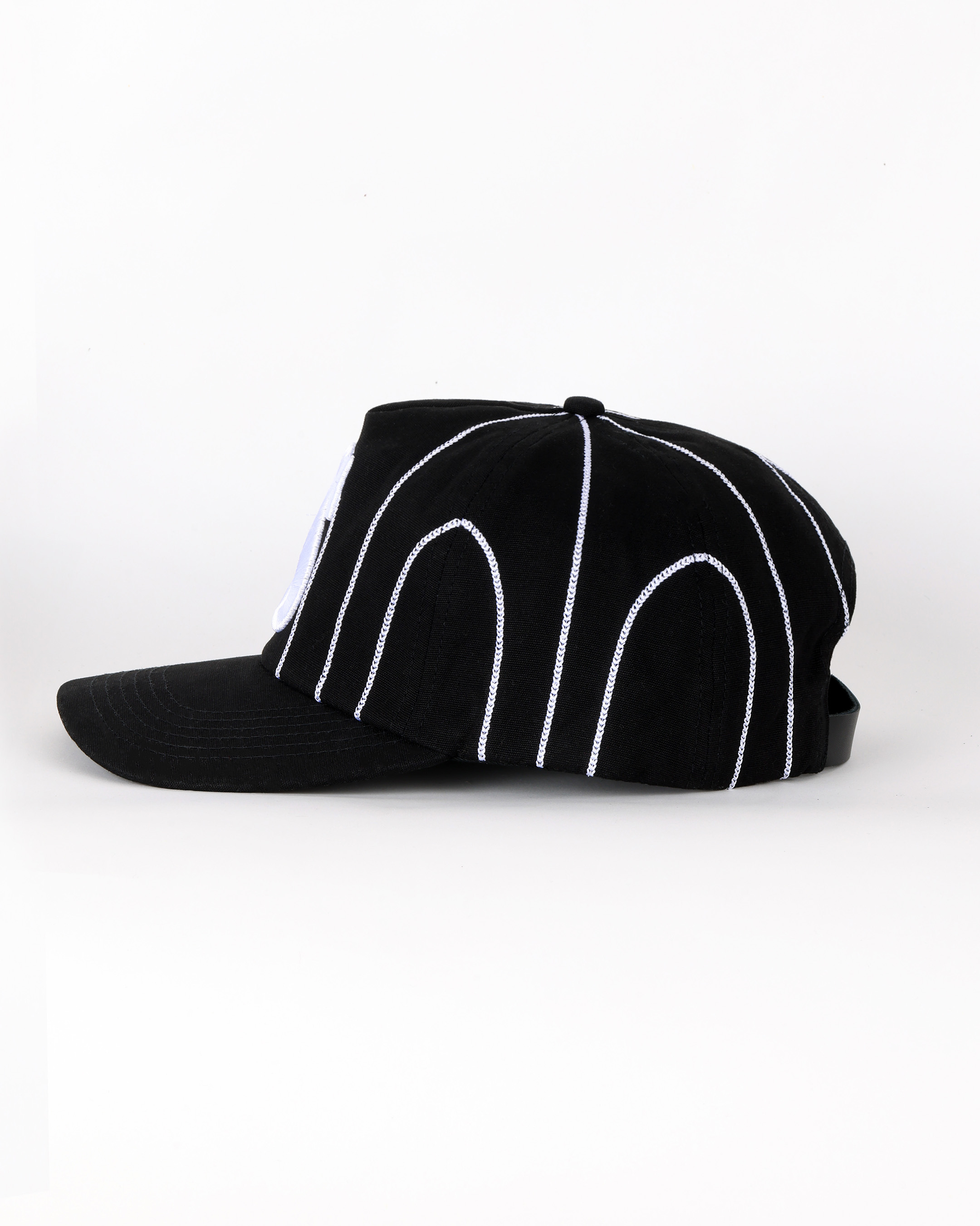 Black Chainstitch Hat